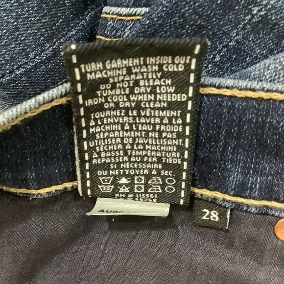 7 For All Mankind Josefina Skinny Boyfriend Dark Wash Jeans - Picture 8 of 8